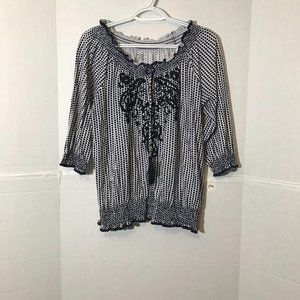 Charter Club Women's Top 3/4" Sleeves Size 0X